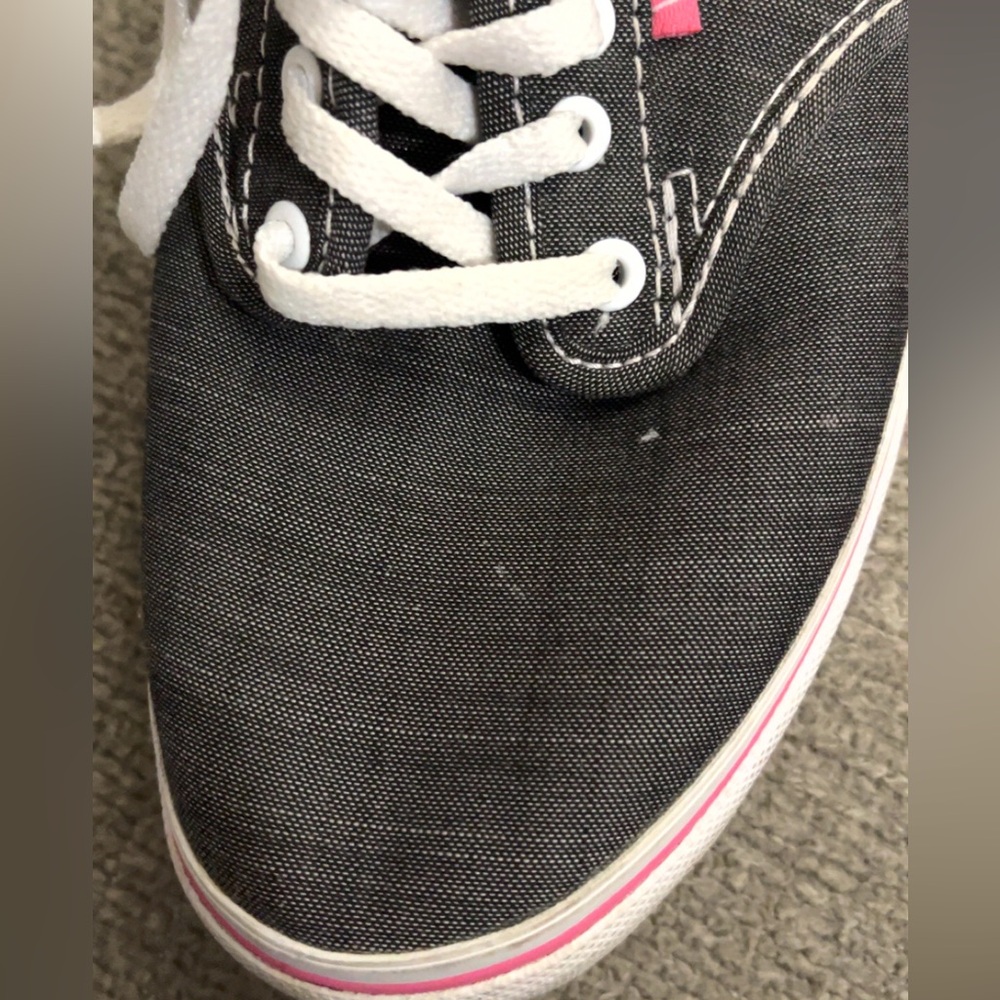 Vans Pink Grey And White Lace Shoes Women’s Size 6.5 - Picture 4 of 8